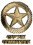 Badge -captain commander -golden edition